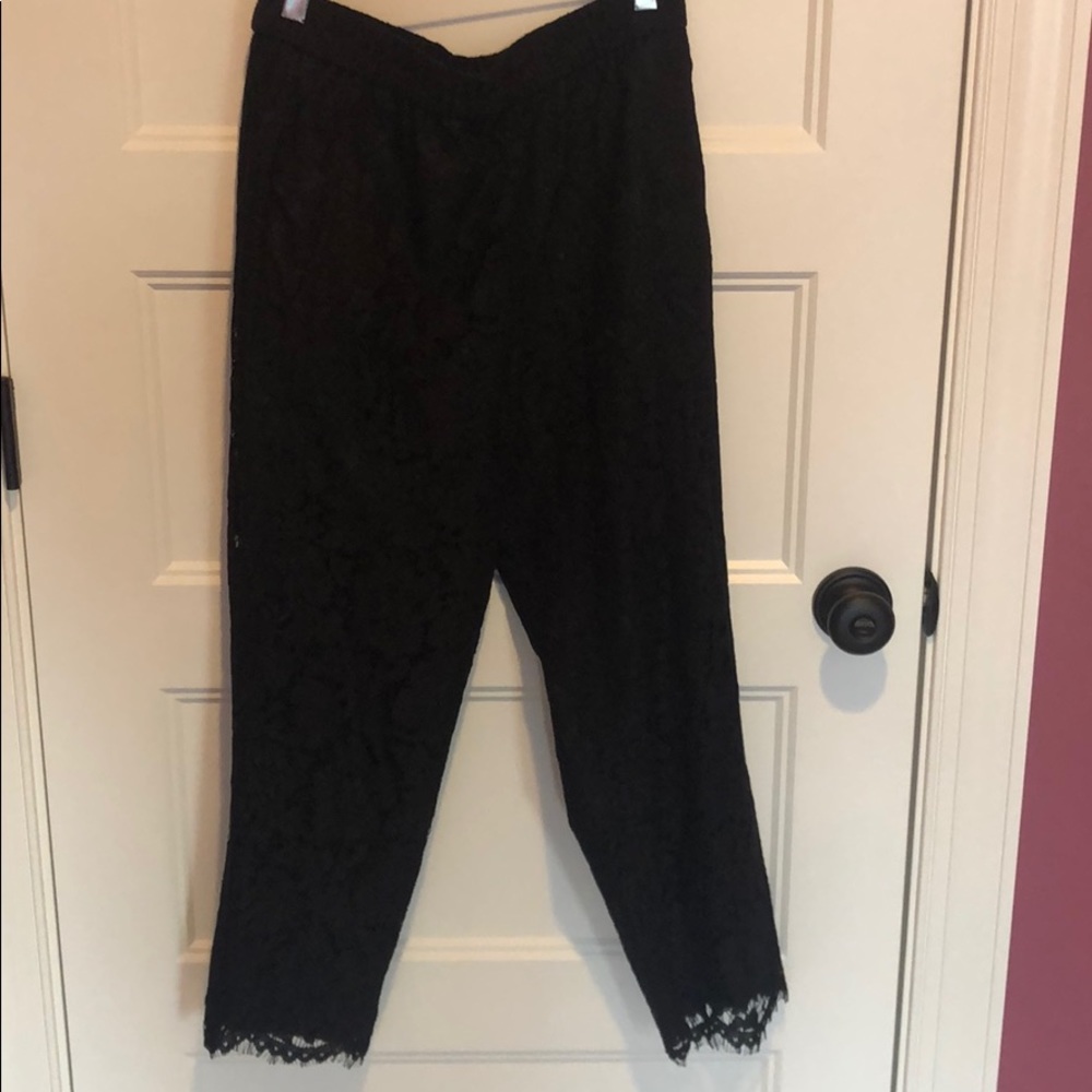 Black Jcrew lace pants